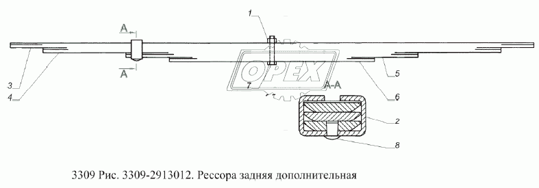 Рессора задняя дополнительная